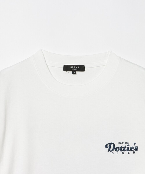 BEAMS HEART(ビームスハート)の「【8/6値下げ】【ユニセックス】ダイナー グラフィック Tシャツ(Tシャツ/カットソー・メンズ・ベージュ/ホワイト・SMALL/MEDIUM/LARGE)」の9枚目の写真