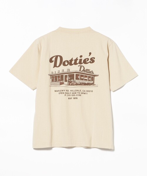 BEAMS HEART(ビームスハート)の「【8/6値下げ】【ユニセックス】ダイナー グラフィック Tシャツ(Tシャツ/カットソー・メンズ・ベージュ/ホワイト・SMALL/MEDIUM/LARGE)」の5枚目の写真