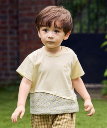 Hoppetta（ホッペッタ）の「【Hoppetta(ホッペッタ)】アヒル刺繍Tシャツ 80・90・100cm（Tシャツ/カットソー）」