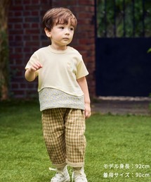 Hoppetta（ホッペッタ）の「【Hoppetta(ホッペッタ)】アヒル刺繍Tシャツ 80・90・100cm（Tシャツ/カットソー）」