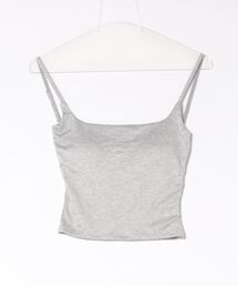バックレースデザイン カップ付き ブラトップ キャミソール