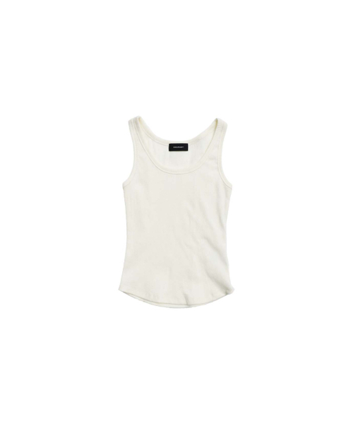 999HUMANITY(999ヒューマニティ)の「リブベーシックスリーブレス(アイボリー)(Tシャツ/カットソー・レディース・その他・OS)」の1枚目の写真