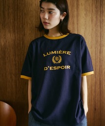 BROKEN BASE | College Logo Ringer Tee / カレッジロゴリンガーTee(Tシャツ/カットソー)