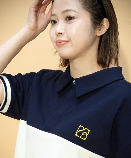 JEANASIS（ジーナシス）の「【PEE企画】ラガ－シャツ/664278（ポロシャツ・レディース・ネイビー系/レッド系その他/ブラウン系その他・FREE）」の10枚目の写真