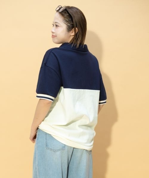 JEANASIS（ジーナシス）の「【PEE企画】ラガ－シャツ/664278（ポロシャツ・レディース・ネイビー系/レッド系その他/ブラウン系その他・FREE）」の9枚目の写真