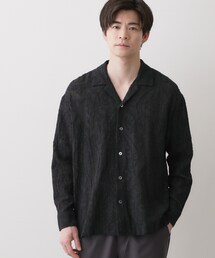 Dessin（デッサン）の「【洗える】インド刺繍コットン開襟シャツ（シャツ/ブラウス）」