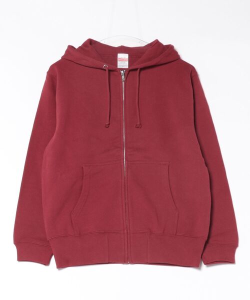 TONE SELECT WEAR（トーンセレクトウェア）の「United Athle(ユナイテッドアスレ) 10.0オンス スウェットフルジップパーカー 裏パイル メンズ (5213-01) (521301)【10.0ozタヘジリプ】（パーカー・メンズ・ダークブラウン/ホワイト/パープル/ネイビー/バーガンディー/レッド/グリーン/チャコールグレー/ライトピンク/オリーブ/ブラック/グレー・LARGE/MEDIUM/X-LARGE/SMALL）」の12枚目の写真