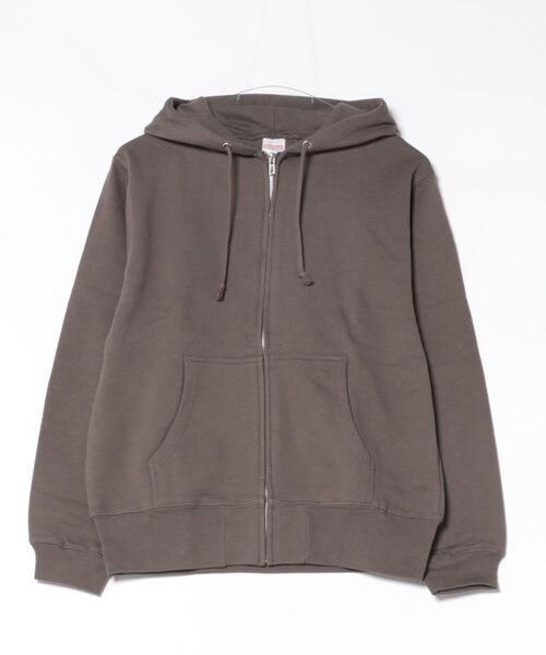 TONE SELECT WEAR（トーンセレクトウェア）の「United Athle(ユナイテッドアスレ) 10.0オンス スウェットフルジップパーカー 裏パイル メンズ (5213-01) (521301)【10.0ozタヘジリプ】（パーカー・メンズ・ダークブラウン/ホワイト/パープル/ネイビー/バーガンディー/レッド/グリーン/チャコールグレー/ライトピンク/オリーブ/ブラック/グレー・LARGE/MEDIUM/X-LARGE/SMALL）」の3枚目の写真
