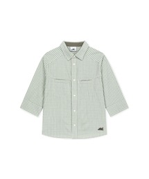 W Plaid 3/4 Sleeve Shirt