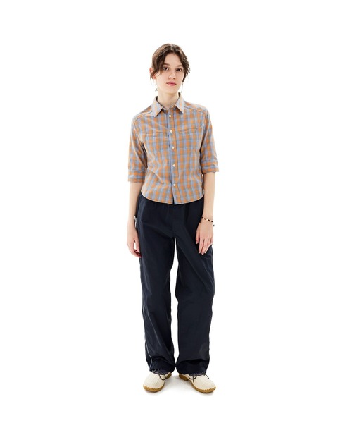 SUNLOVE（サンラブ）の「W Plaid 3/4 Sleeve Shirt（シャツ/ブラウス・レディース・グレー/グリーン/オレンジ・S/M）」の20枚目の写真