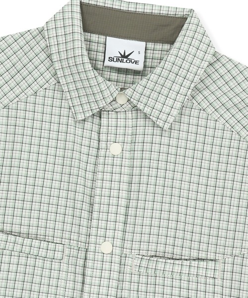 SUNLOVE（サンラブ）の「W Plaid 3/4 Sleeve Shirt（シャツ/ブラウス・レディース・グレー/グリーン/オレンジ・S/M）」の13枚目の写真