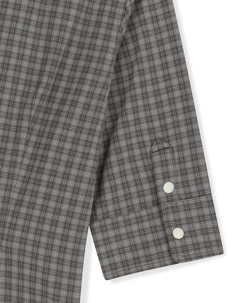 SUNLOVE（サンラブ）の「W Plaid 3/4 Sleeve Shirt（シャツ/ブラウス・レディース・グレー/グリーン/オレンジ・S/M）」の9枚目の写真