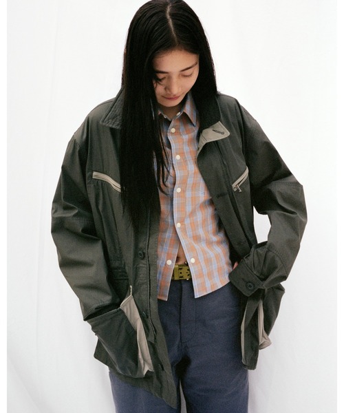 SUNLOVE（サンラブ）の「W Plaid 3/4 Sleeve Shirt（シャツ/ブラウス・レディース・グレー/グリーン/オレンジ・S/M）」の21枚目の写真