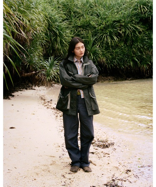 SUNLOVE（サンラブ）の「W Plaid 3/4 Sleeve Shirt（シャツ/ブラウス・レディース・グレー/グリーン/オレンジ・S/M）」の22枚目の写真