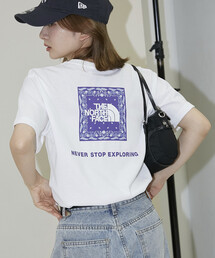 THE NORTH FACE/ザ・ノース・フェイス Short Sleeve Bandana Square Logo Tee/ショートスリーブ バンダナ スクエア ロゴ Tシャツ(NTW32446)　限定展開