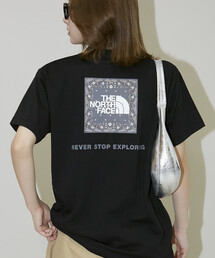 THE NORTH FACE | THE NORTH FACE/ザ・ノース・フェイス Short Sleeve Bandana Square Logo Tee/ショートスリーブ バンダナ スクエア ロゴ Tシャツ(NTW32446) 限定展開(ニット/セーター)