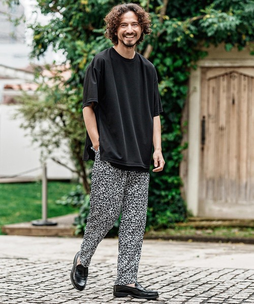 CAMBIO（カンビオ）の「mp15006- レオパードイージーパンツ（その他パンツ・メンズ・ブラック/ベージュ/ホワイト・XL/L/M）」の9枚目の写真