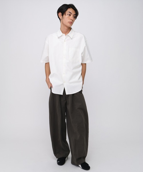 ALAND(エーランド)の「【UNISEX】ALAND/オックス半袖シャツ(シャツ/ブラウス・レディース・ブルー/ホワイト・LARGE/SMALL)」の10枚目の写真