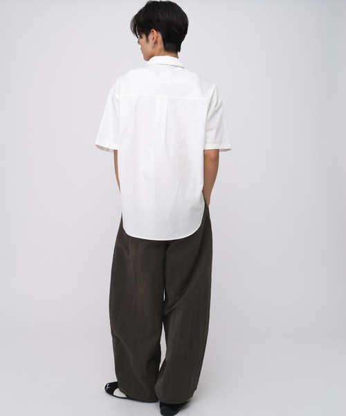ALAND(エーランド)の「【UNISEX】ALAND/オックス半袖シャツ(シャツ/ブラウス・レディース・ブルー/ホワイト・LARGE/SMALL)」の8枚目の写真