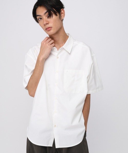 ALAND(エーランド)の「【UNISEX】ALAND/オックス半袖シャツ(シャツ/ブラウス・レディース・ブルー/ホワイト・LARGE/SMALL)」の7枚目の写真