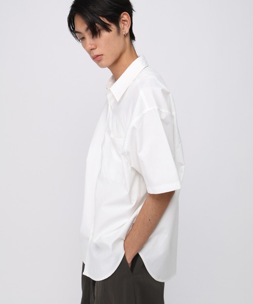 ALAND(エーランド)の「【UNISEX】ALAND/オックス半袖シャツ(シャツ/ブラウス・レディース・ブルー/ホワイト・LARGE/SMALL)」の6枚目の写真