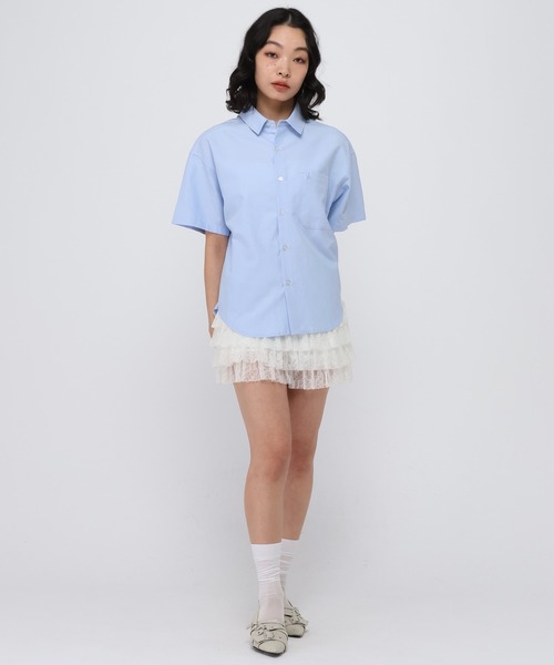 ALAND(エーランド)の「【UNISEX】ALAND/オックス半袖シャツ(シャツ/ブラウス・レディース・ブルー/ホワイト・LARGE/SMALL)」の17枚目の写真