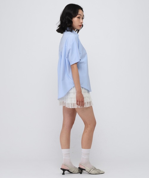 ALAND(エーランド)の「【UNISEX】ALAND/オックス半袖シャツ(シャツ/ブラウス・レディース・ブルー/ホワイト・LARGE/SMALL)」の16枚目の写真