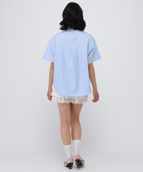 ALAND(エーランド)の「【UNISEX】ALAND/オックス半袖シャツ(シャツ/ブラウス・レディース・ブルー/ホワイト・LARGE/SMALL)」の15枚目の写真