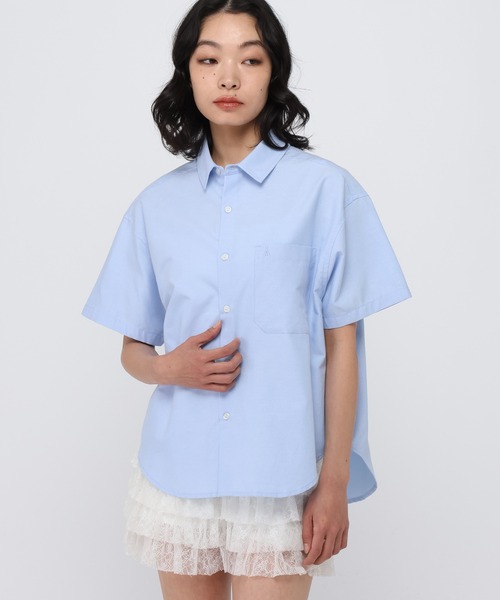 ALAND(エーランド)の「【UNISEX】ALAND/オックス半袖シャツ(シャツ/ブラウス・レディース・ブルー/ホワイト・LARGE/SMALL)」の13枚目の写真