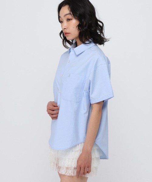 ALAND(エーランド)の「【UNISEX】ALAND/オックス半袖シャツ(シャツ/ブラウス・レディース・ブルー/ホワイト・LARGE/SMALL)」の12枚目の写真