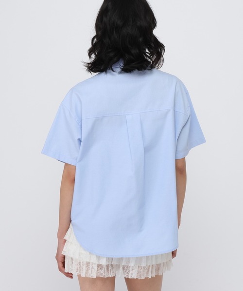 ALAND(エーランド)の「【UNISEX】ALAND/オックス半袖シャツ(シャツ/ブラウス・レディース・ブルー/ホワイト・LARGE/SMALL)」の11枚目の写真