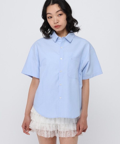 ALAND(エーランド)の「【UNISEX】ALAND/オックス半袖シャツ(シャツ/ブラウス・レディース・ブルー/ホワイト・LARGE/SMALL)」の14枚目の写真
