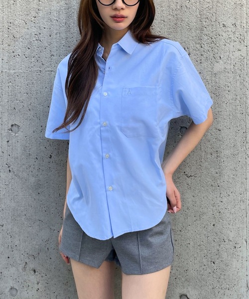 ALAND(エーランド)の「【UNISEX】ALAND/オックス半袖シャツ(シャツ/ブラウス・レディース・ブルー/ホワイト・LARGE/SMALL)」の18枚目の写真