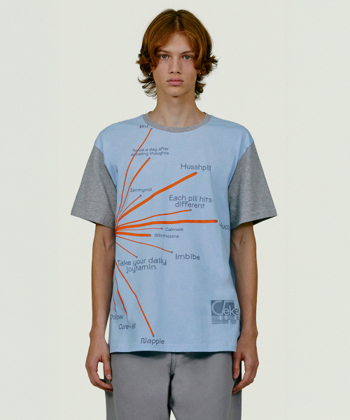 TEKET(テケット)の「Mood Chart Tee Light Blue(Tシャツ/カットソー・レディース・その他・MEDIUM/LARGE/SMALL)」の2枚目の写真