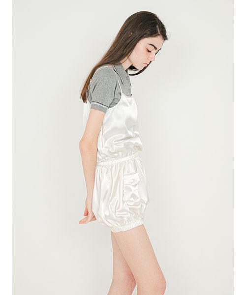 SORIN(ソリン )の「Satin Cami Rompers/サテン キャミロンパース(つなぎ/オールインワン・レディース・ブラック/クリーム/ライム・38)」の7枚目の写真