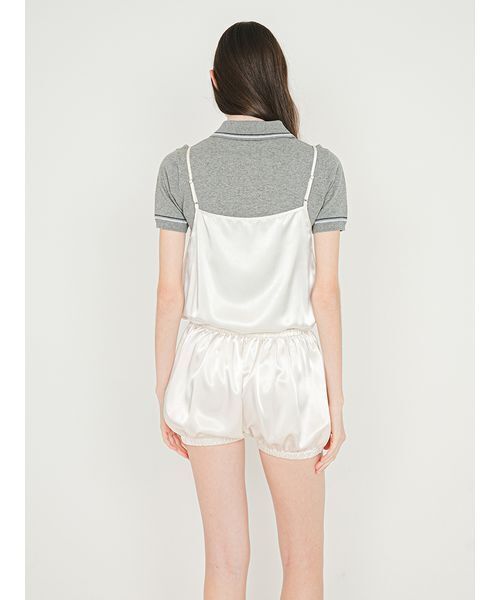 SORIN(ソリン )の「Satin Cami Rompers/サテン キャミロンパース(つなぎ/オールインワン・レディース・ブラック/クリーム/ライム・38)」の8枚目の写真