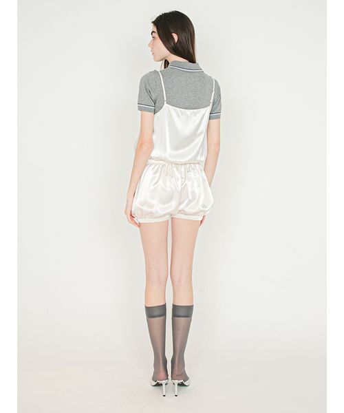 SORIN(ソリン )の「Satin Cami Rompers/サテン キャミロンパース(つなぎ/オールインワン・レディース・ブラック/クリーム/ライム・38)」の10枚目の写真