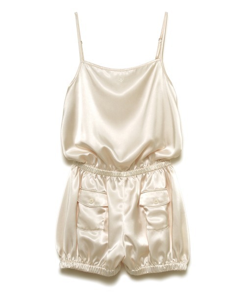 SORIN(ソリン )の「Satin Cami Rompers/サテン キャミロンパース(つなぎ/オールインワン・レディース・ブラック/クリーム/ライム・38)」の12枚目の写真