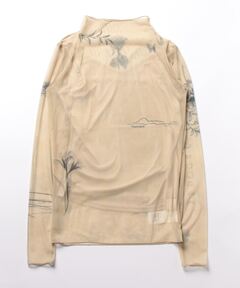 レイヤードシアーフライスカーデ / Layered sheer Fraise Cardigan