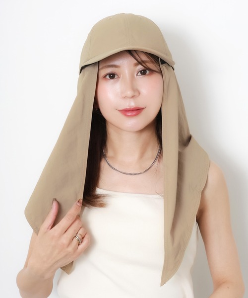Riberry(リベリー)の「3WAYサンシェードキャップ(キャップ・レディース・ブラック/ベージュ・FREE)」の21枚目の写真