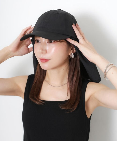 Riberry(リベリー)の「3WAYサンシェードキャップ(キャップ・レディース・ブラック/ベージュ・FREE)」の13枚目の写真