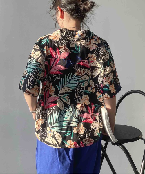AS KNOW AS plus(アズノゥアズプラス)の「◯アロハ 開衿シャツ【UNISEX ITEM】(シャツ/ブラウス・レディース・ホワイト系/マルチ/ブラック系/オレンジ系・FREE)」の14枚目の写真