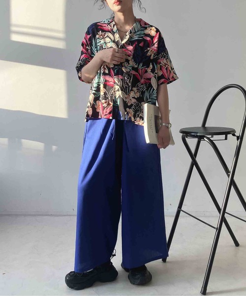 AS KNOW AS plus(アズノゥアズプラス)の「◯アロハ 開衿シャツ【UNISEX ITEM】(シャツ/ブラウス・レディース・ホワイト系/マルチ/ブラック系/オレンジ系・FREE)」の15枚目の写真