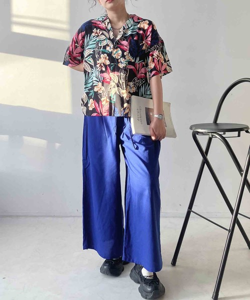 AS KNOW AS plus(アズノゥアズプラス)の「◯アロハ 開衿シャツ【UNISEX ITEM】(シャツ/ブラウス・レディース・ホワイト系/マルチ/ブラック系/オレンジ系・FREE)」の16枚目の写真
