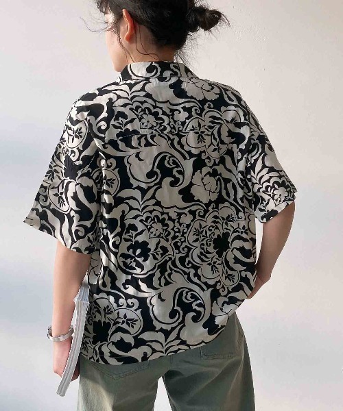 AS KNOW AS plus(アズノゥアズプラス)の「◯アロハ 開衿シャツ【UNISEX ITEM】(シャツ/ブラウス・レディース・ホワイト系/マルチ/ブラック系/オレンジ系・FREE)」の21枚目の写真