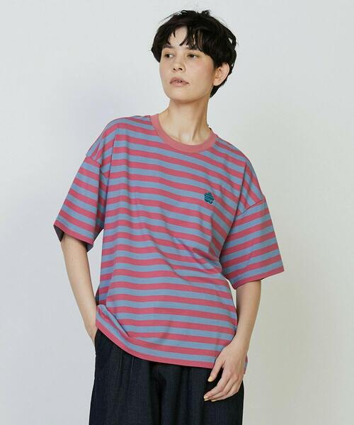 FRAPBOIS PARK(フラボアパーク)の「パークボーダーT 2(Tシャツ/カットソー・レディース・ブラック/イエロー/ピンク・2/1)」の3枚目の写真
