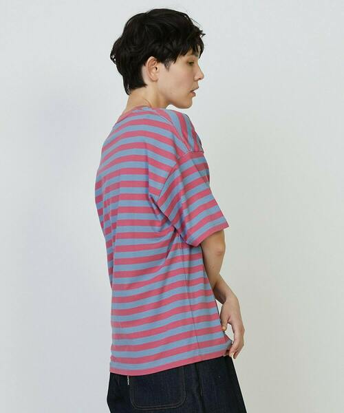FRAPBOIS PARK(フラボアパーク)の「パークボーダーT 2(Tシャツ/カットソー・レディース・ブラック/イエロー/ピンク・2/1)」の6枚目の写真