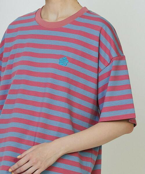 FRAPBOIS PARK(フラボアパーク)の「パークボーダーT 2(Tシャツ/カットソー・レディース・ブラック/イエロー/ピンク・2/1)」の7枚目の写真