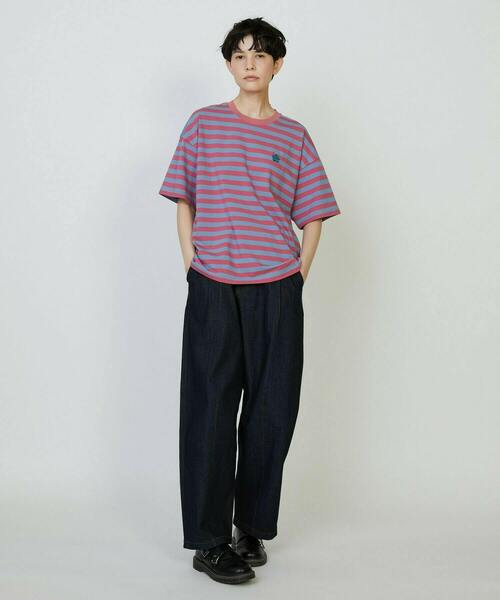FRAPBOIS PARK(フラボアパーク)の「パークボーダーT 2(Tシャツ/カットソー・レディース・ブラック/イエロー/ピンク・2/1)」の10枚目の写真