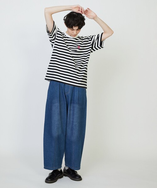 FRAPBOIS PARK(フラボアパーク)の「パークボーダーT 2(Tシャツ/カットソー・レディース・ブラック/イエロー/ピンク・2/1)」の22枚目の写真